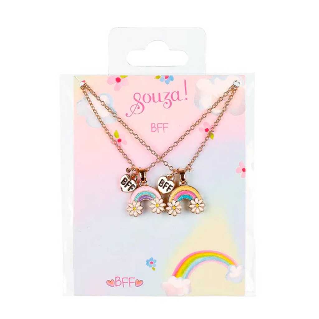 pack arcoiris 2 collares bff