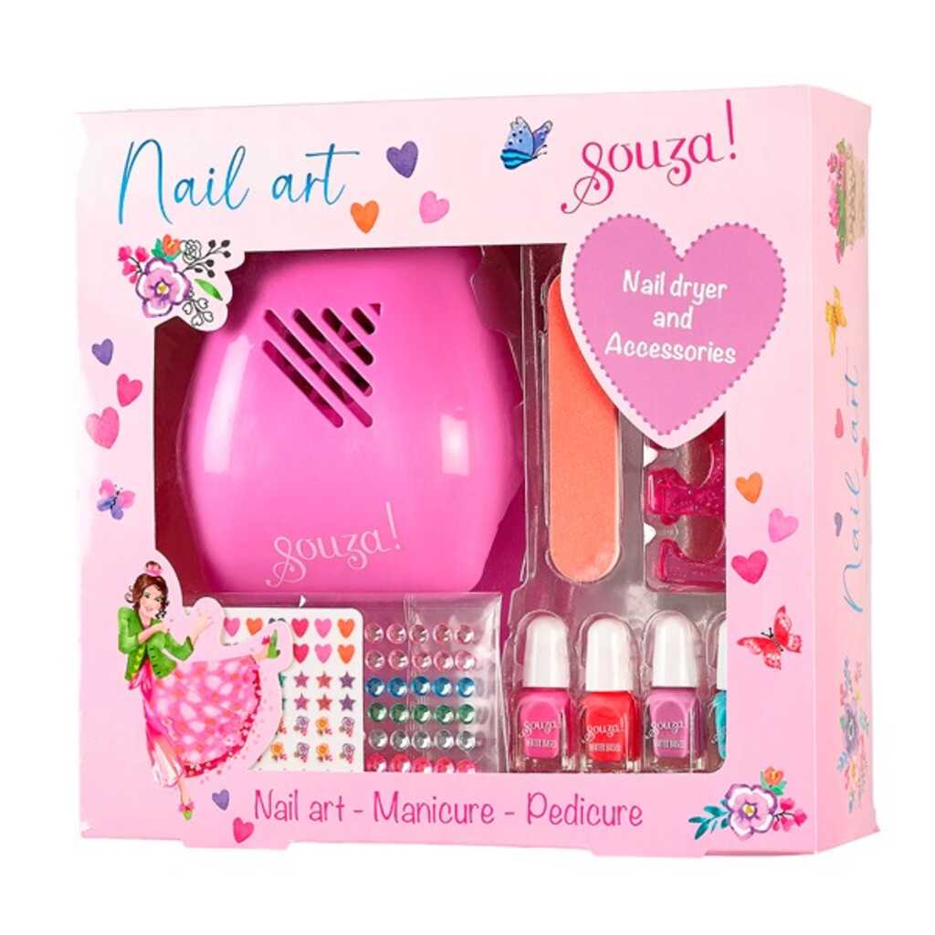 set de secador y esmalte de u¥as