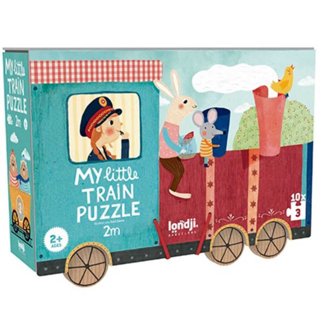 pack 4 puzles 10 peces my little train