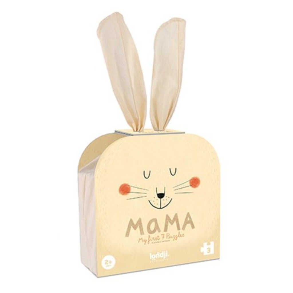 pack 7 puzles 3 peces mama animals