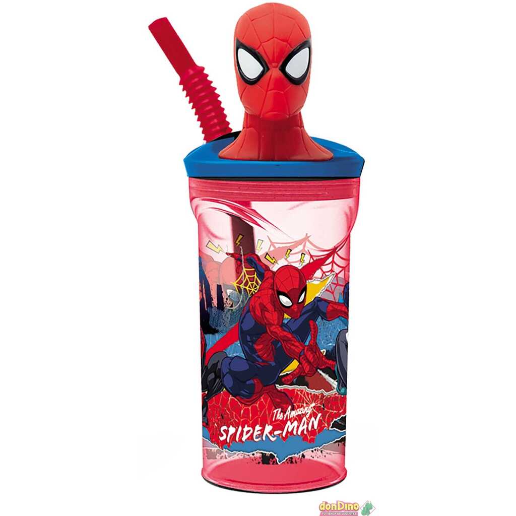 stor vaso figurita 3d 360ml spiderman