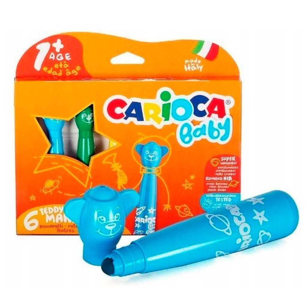 caja 6 rotuladores baby teddy marker 1+