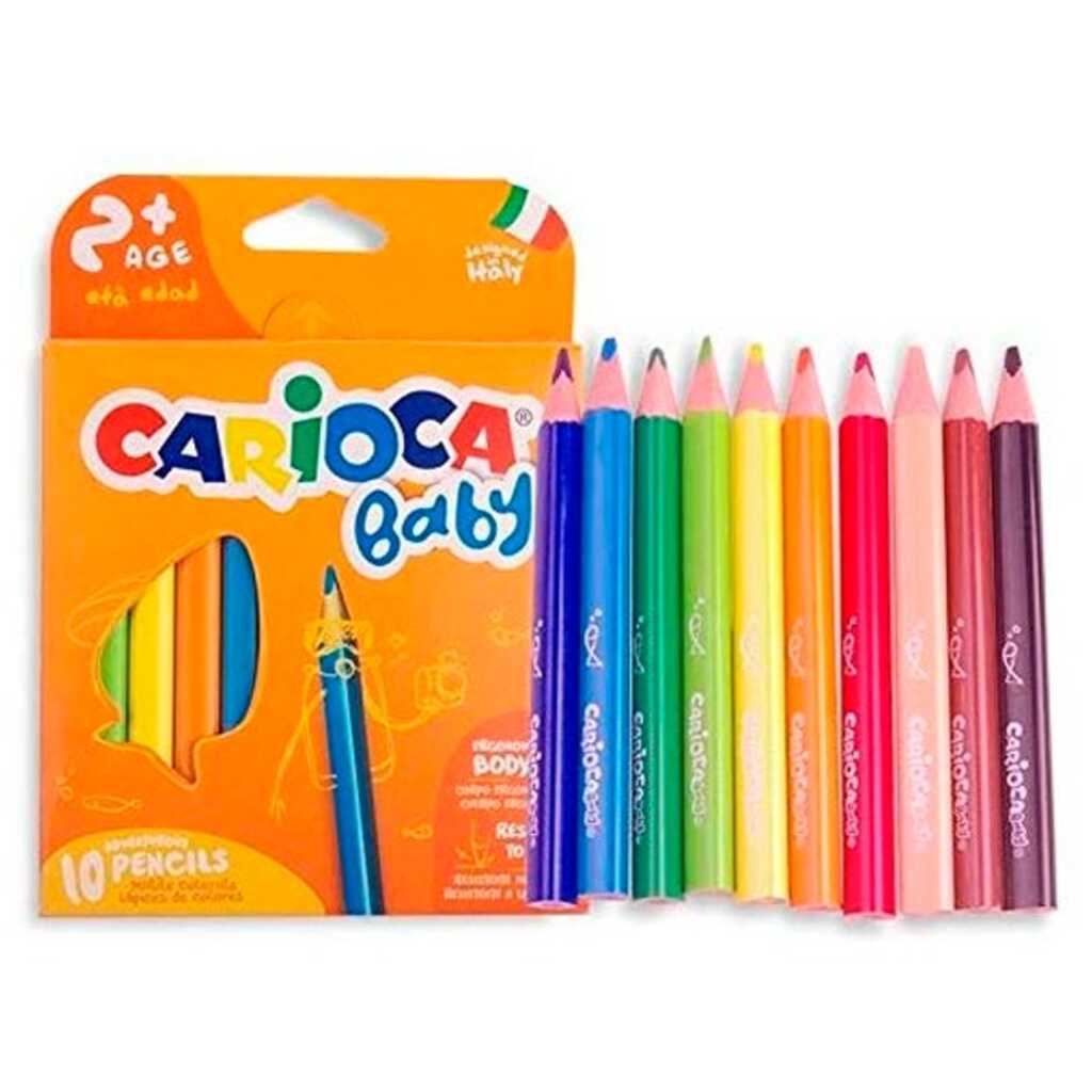 caja 10 lapices baby 2+