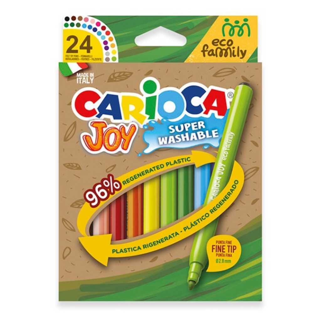 c 24 rotuladores carioca joy reciclados