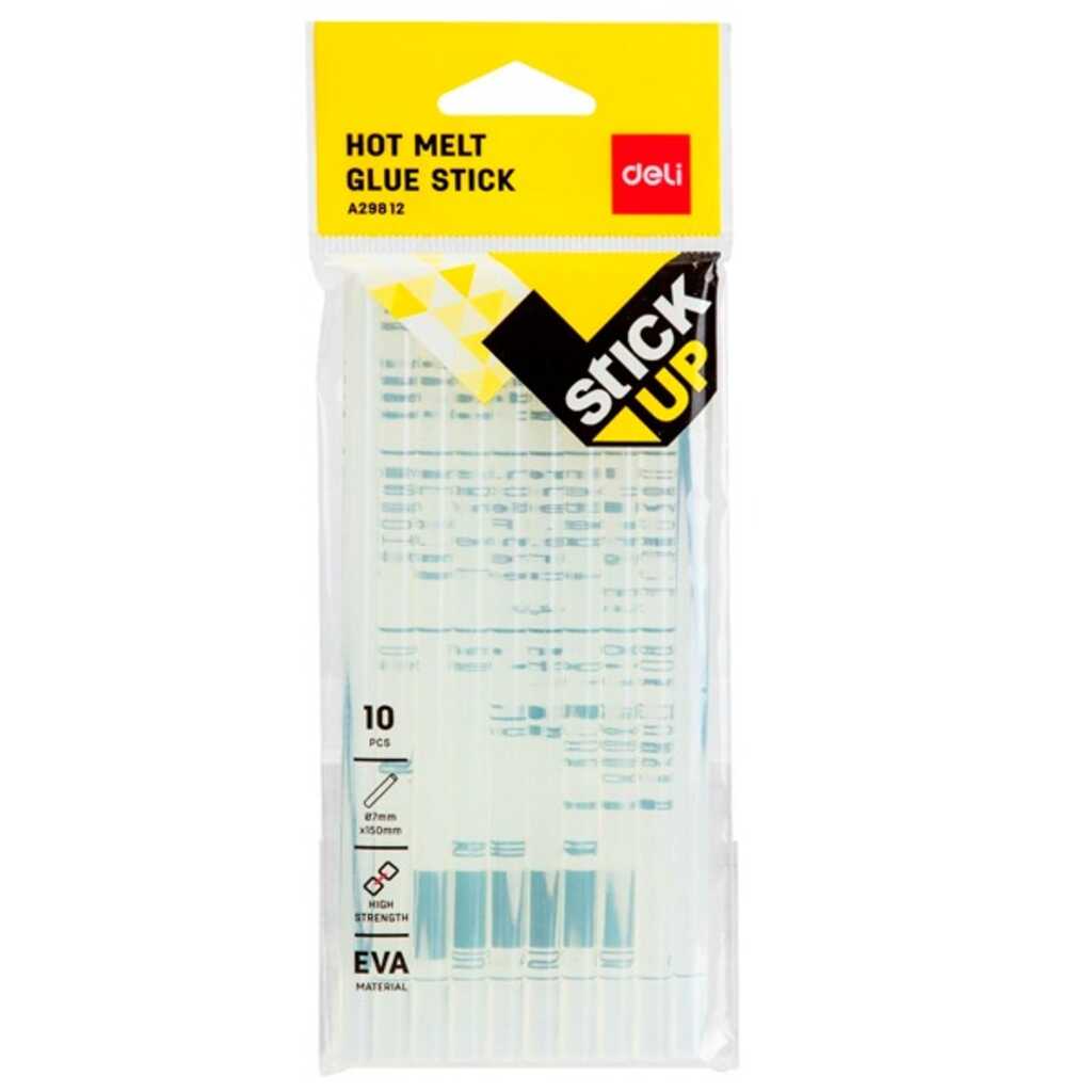 paq.10 barras silicona deli 7mmx150mm