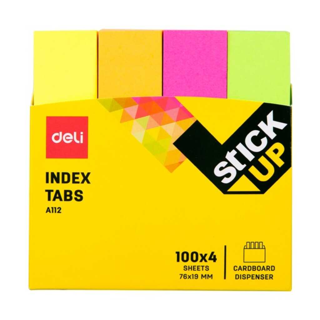 indices adh. deli 4x100h 76x19mm neon