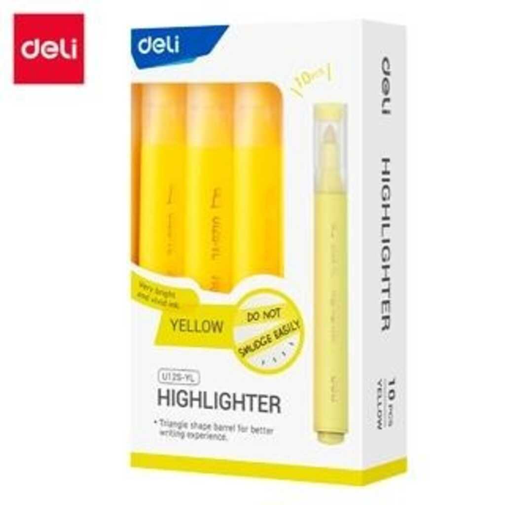 marcador fluorescente deli 1-4 mm amaril