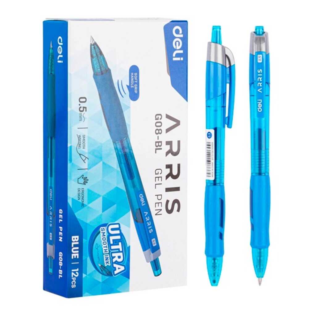 roller gel deli arris 0,5mm azul