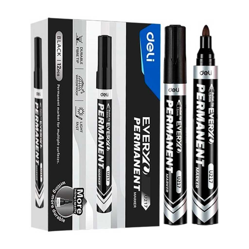 permanent deli punta conica 1,5mm negre