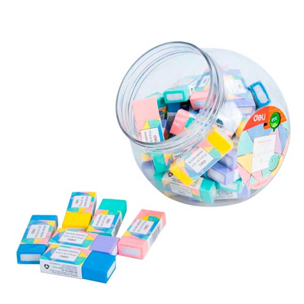 goma de borrar deli macaron pastel