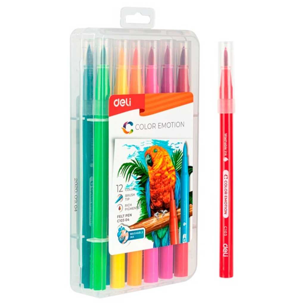 caja 12 retuladores deli colores