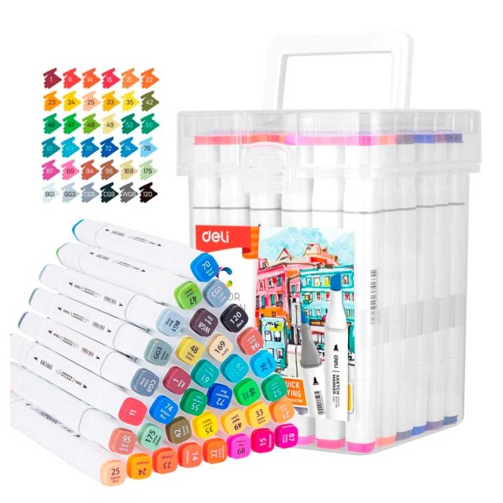 caixa 36 retoladors deli punta doble