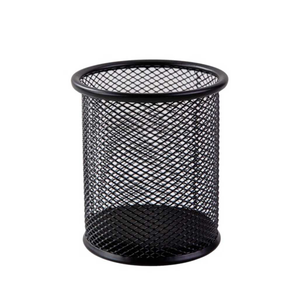 cubilete metalico deli rejilla negro