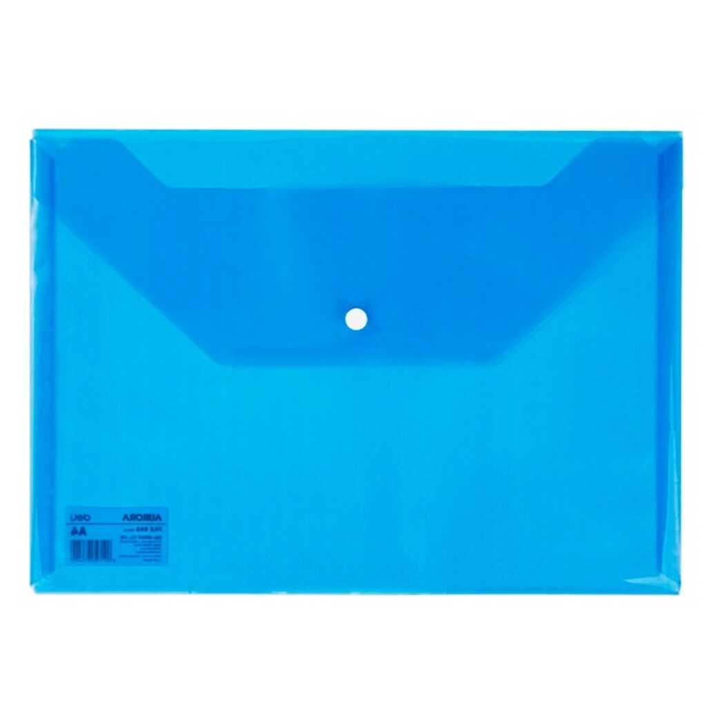 sobre con broche a4 pp 120mic pp azul tr