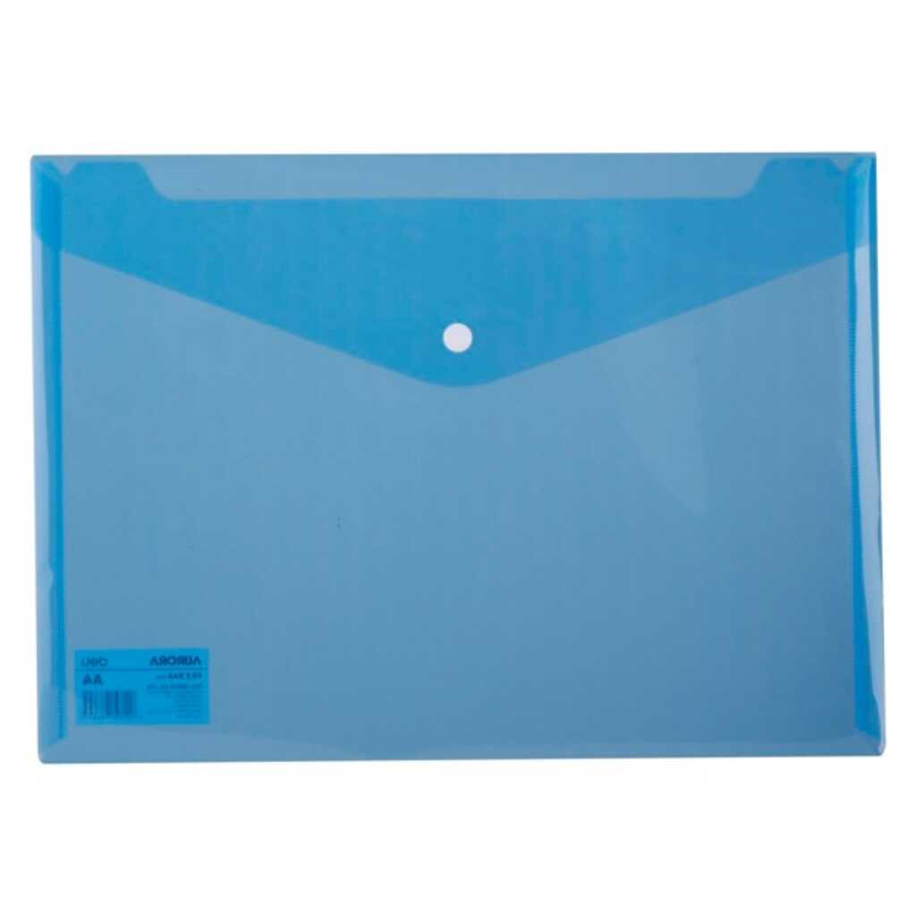 sobre con broche deli pp 300mic a4 azul