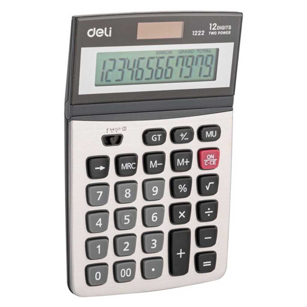 calculadora deli em1222 12digi. plata