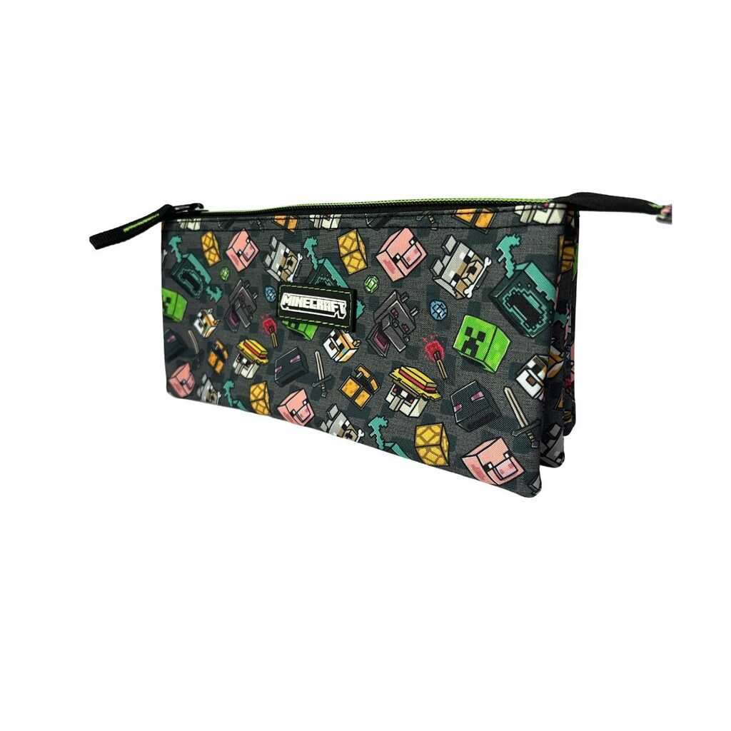 estuche triple minecraft