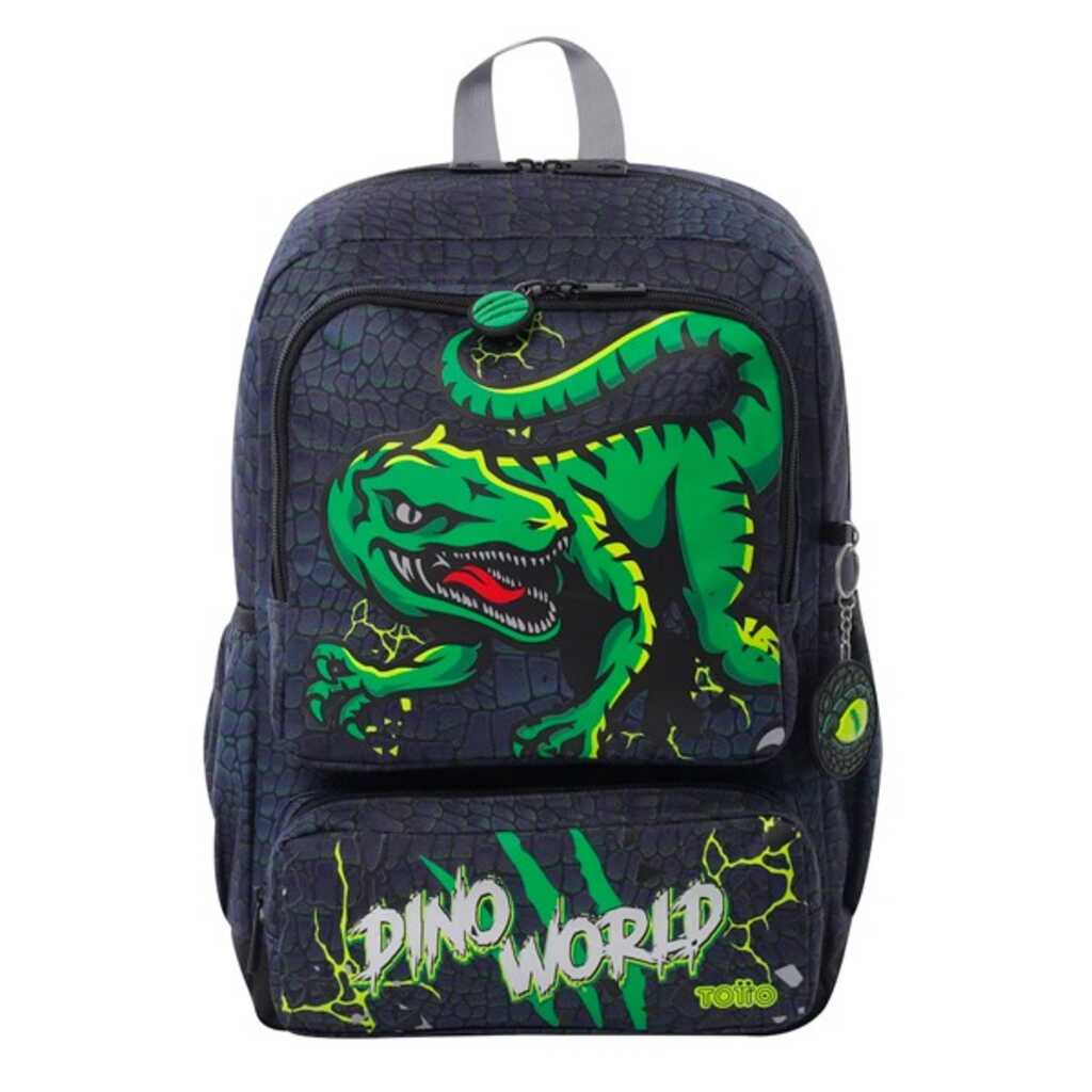 mochila totto rex dino m