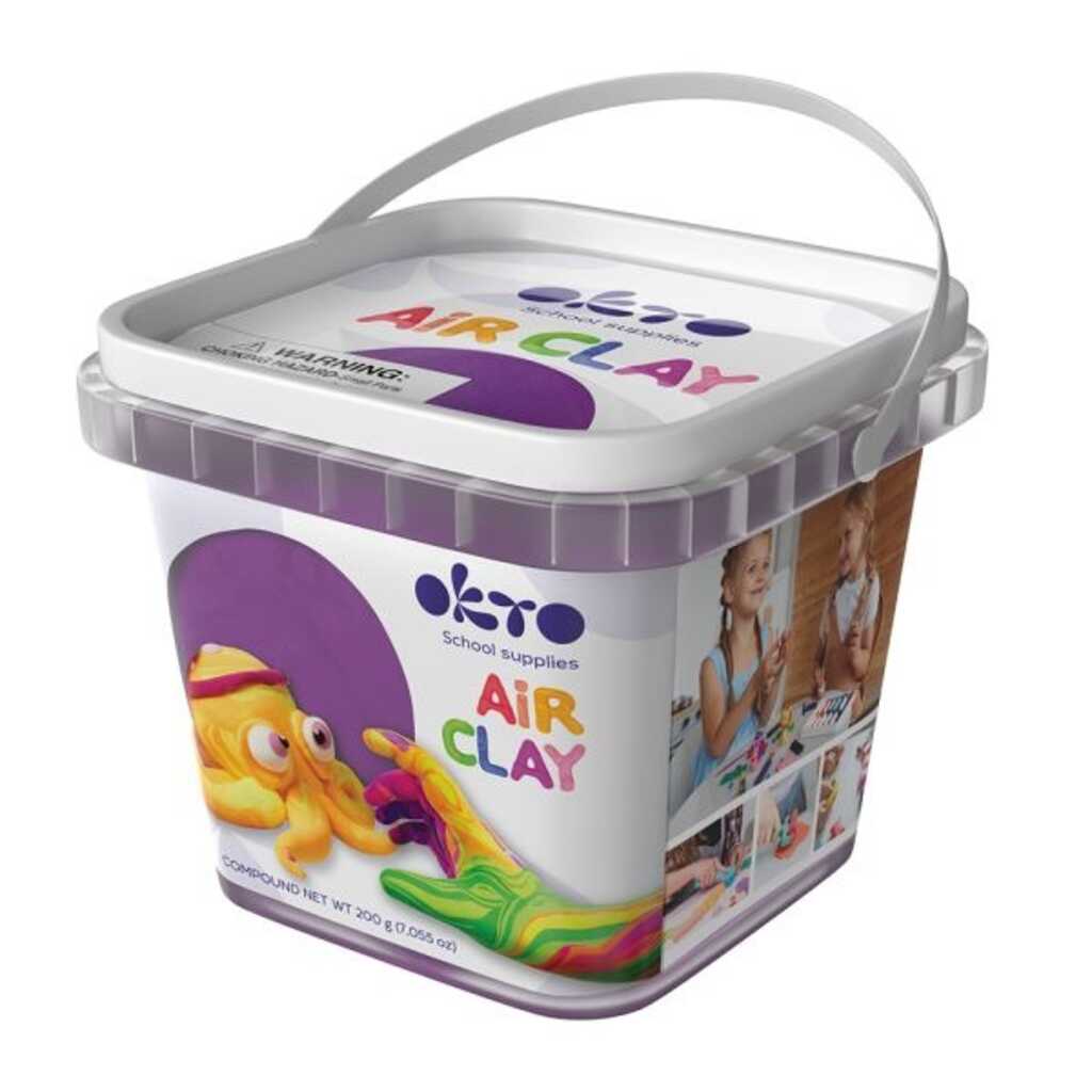 pasta modelar okto air dry 910ml violeta