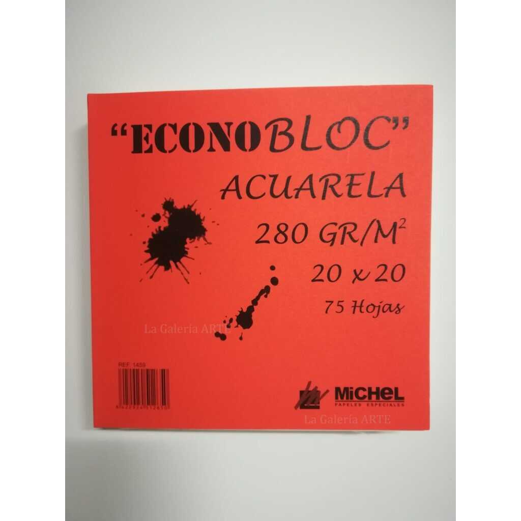 bloc 75h acuarela 20x20cm 280gr grano/m bloc 75h acuarela 20x20cm 280gr grano/m