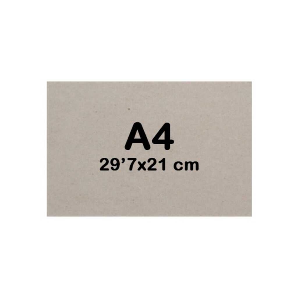 carton gris extra 1'2mm tamaâ¥o a4