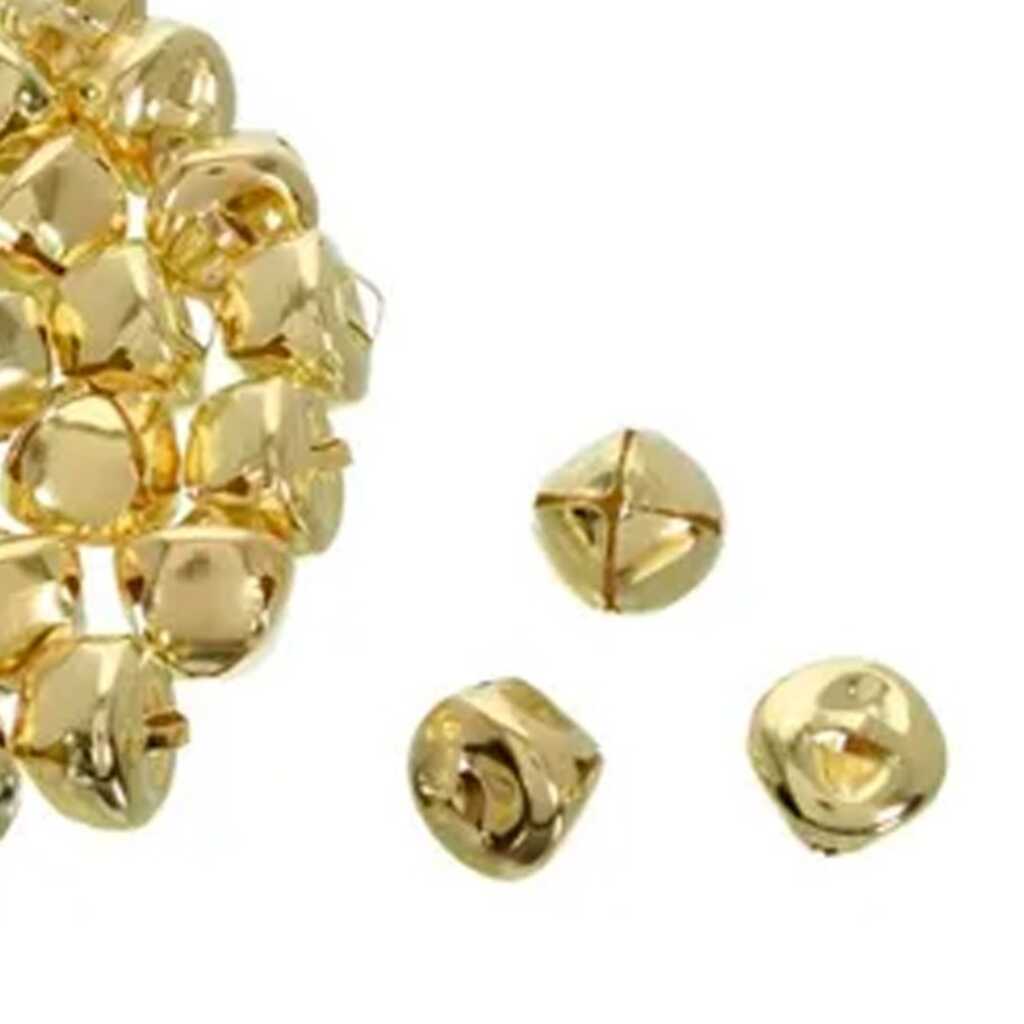 paq. 5 cascabeles 20mm dorados