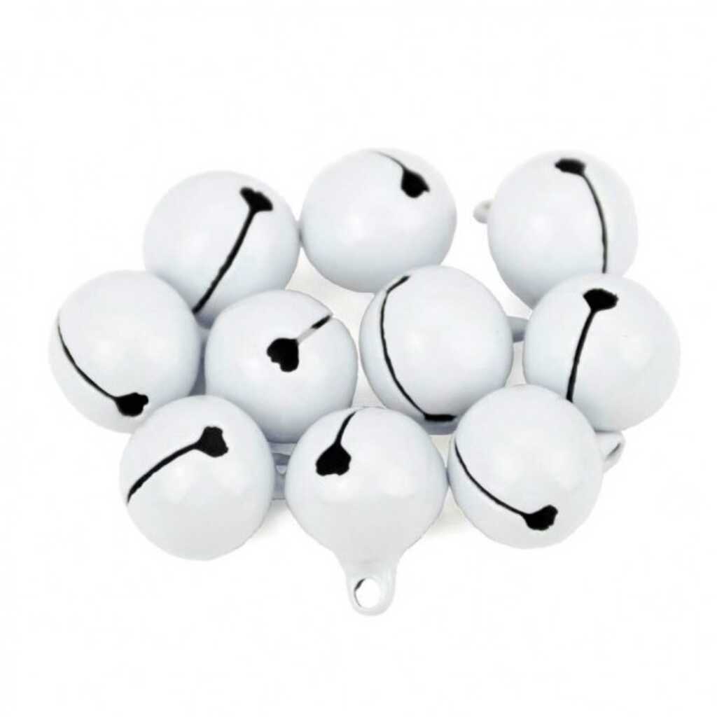 paq. 6 cascabeles 14mm blanco