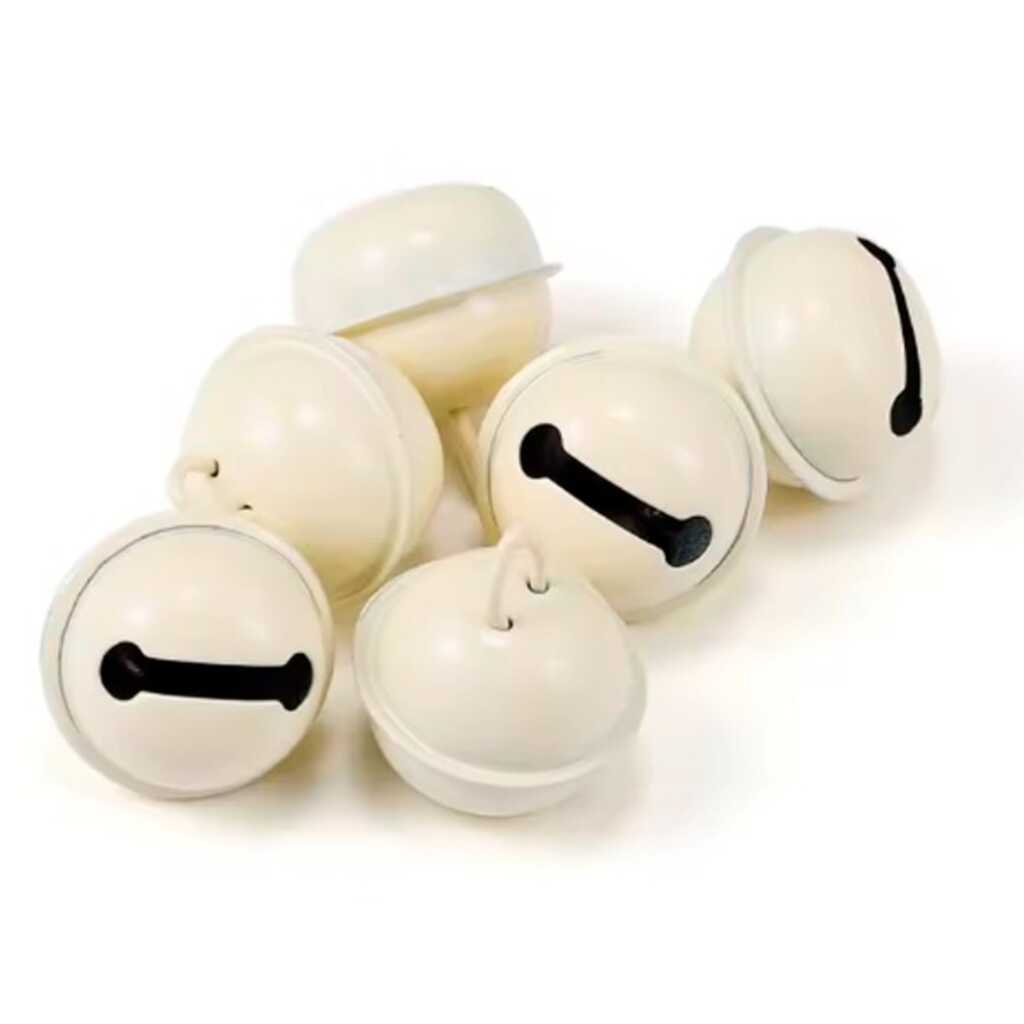 paq. 5 cascabeles 22mm crema