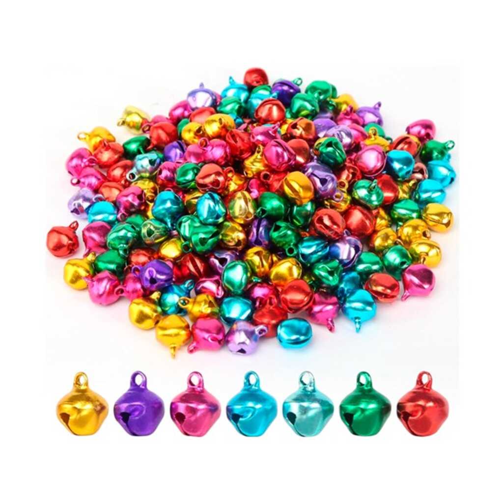paq. 20 cascabeles 10mm multi colores