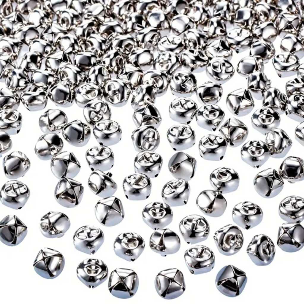 paq. 75 cascabeles 6mm plateados