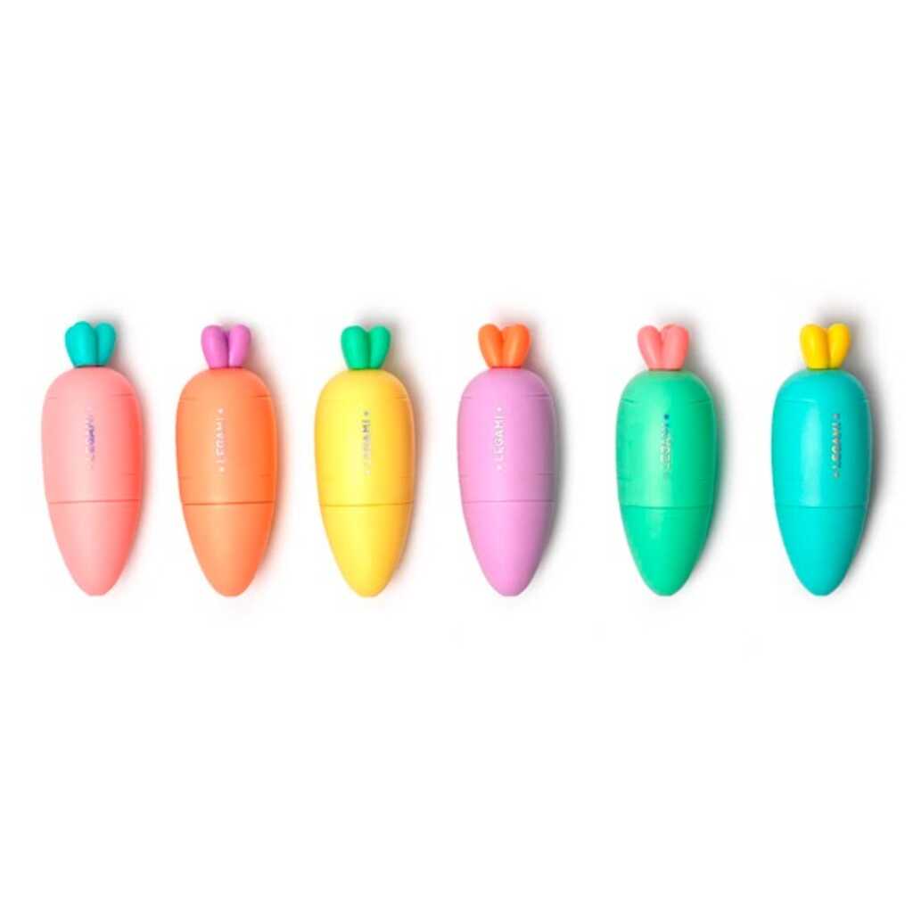 set 6 mini rotuladores fluoresc.-carrot