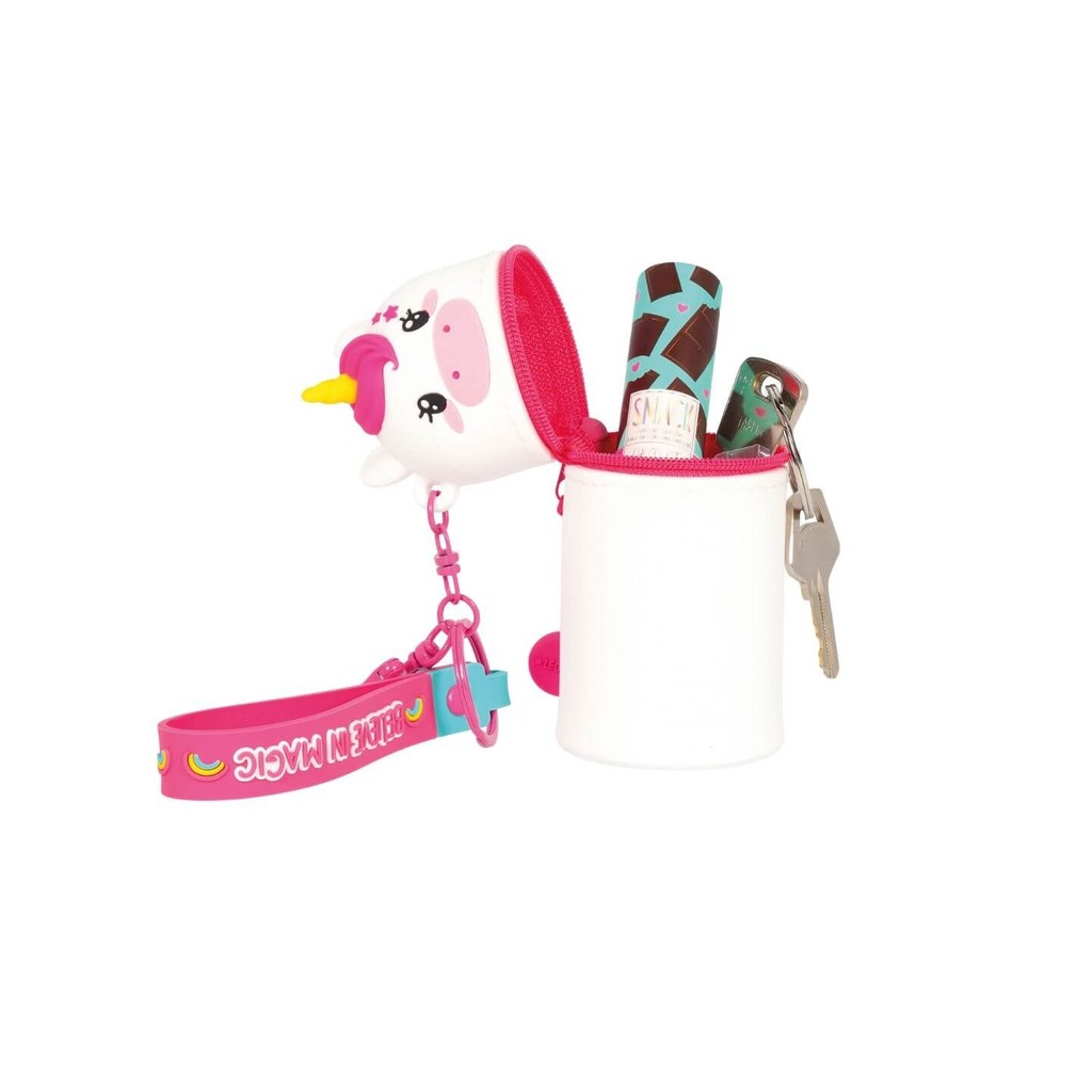 monadero con llavero unicornio