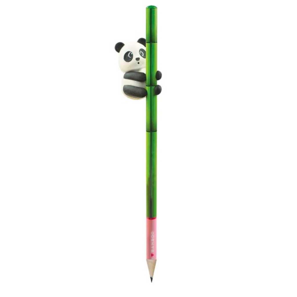 lapiz con goma - i love bamboo - panda
