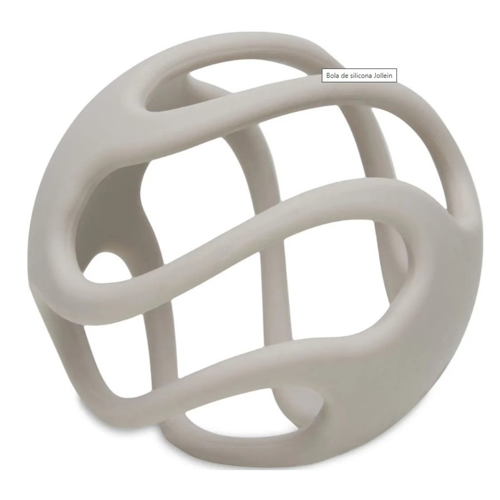 mordedor bola silicona 9.5cm.ã­ nougat