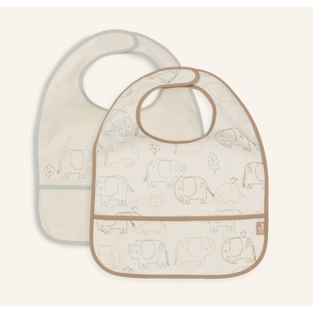 bib waterproof elephant tales (2u)
