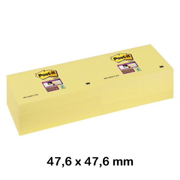 pack 12 blocs supersticky 47.6x47.6mm