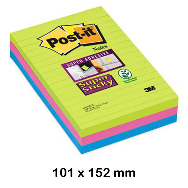 pack 3 blocs 101x152 post-it