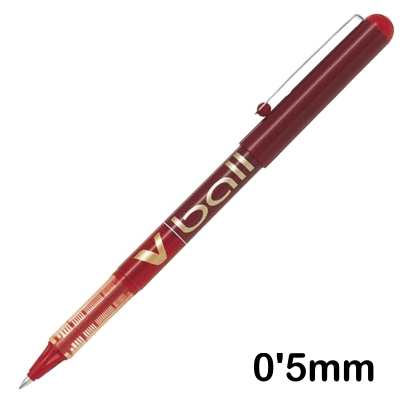 rotulador con bola 0.5mm. rojo