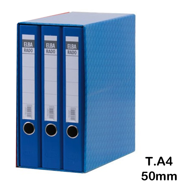 modulo 3 archivadores a4 50mm azul