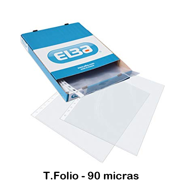 pack 100 fundas folio pp 90mic 16 taladr