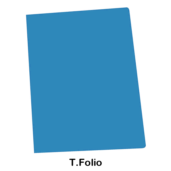 paq. 50 subcarpetas folio 250gr azul