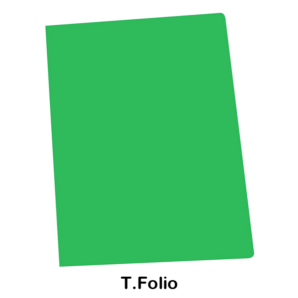 paq. 50 subcarpetas folio 250gr verde