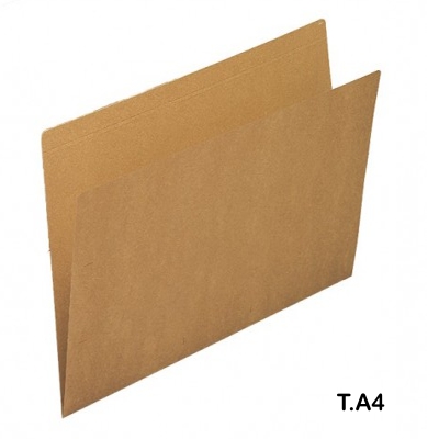 paq. 25 subcarpetas a4 200gr kraft