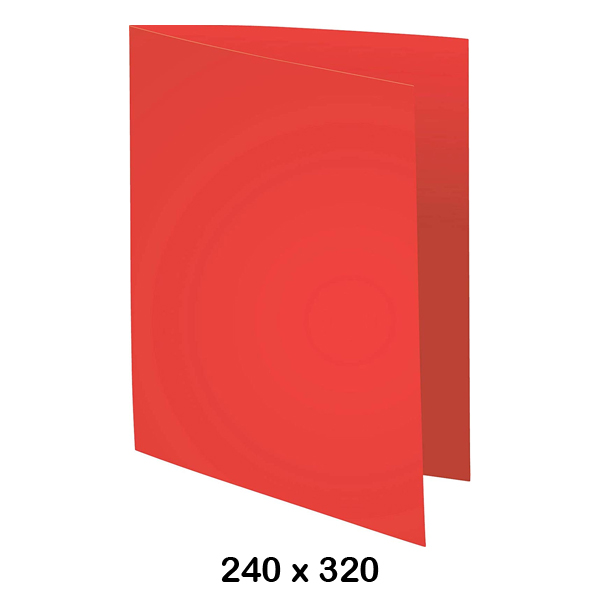 pack 100 subcarpeta a4 180gr rojo