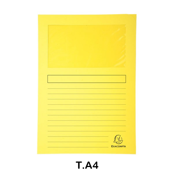 pack 25 subc.ventana 120gr amarilla