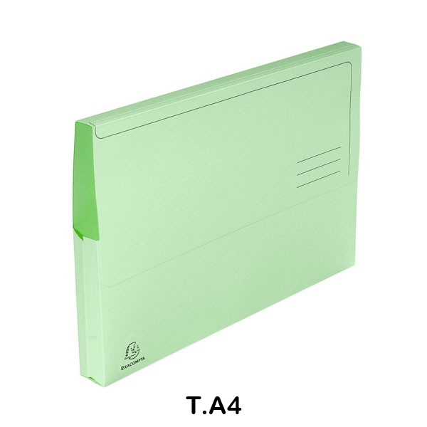 pack 10 subcarpetas 220gr verde