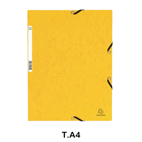 carpeta c/gomas nature 355gr. amarillo