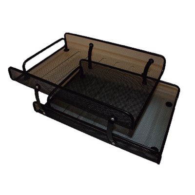 safata metal.lica de reixeta doble negre