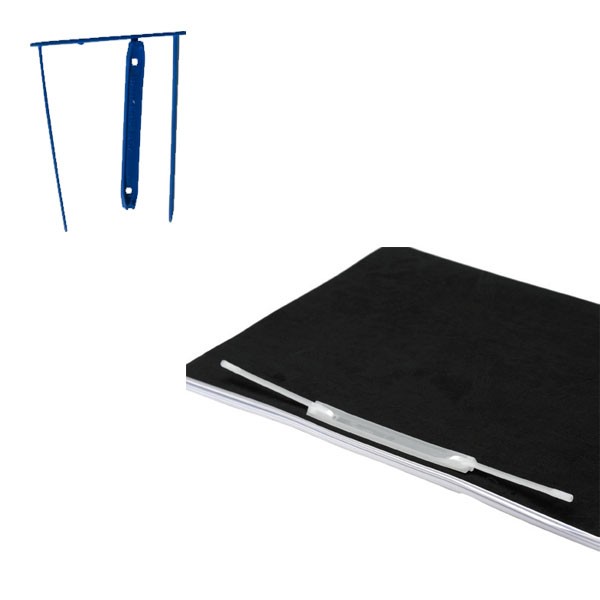 caja 50 fasteners plastico azul