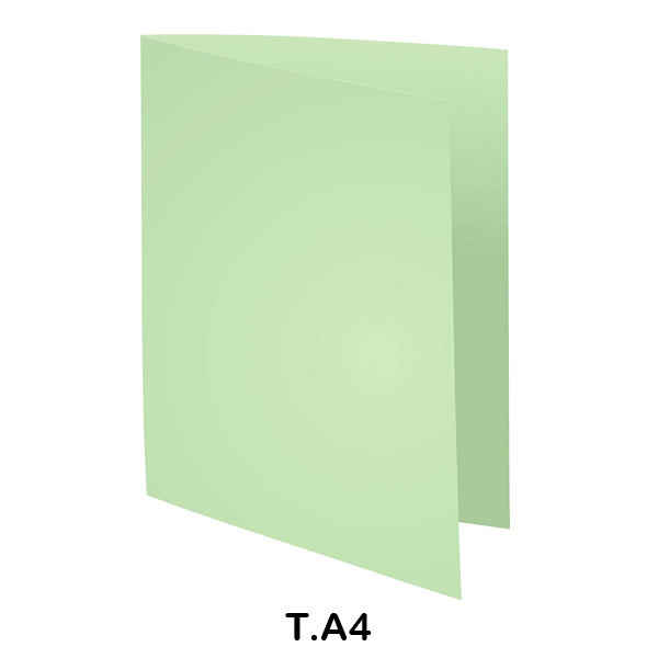 pack 100 subcarpetas a4 240gr. verde